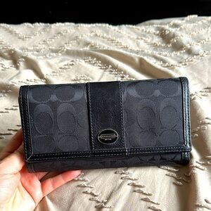 Coach Black Signature Wallet